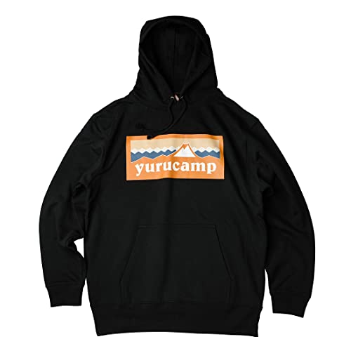 ゆるキャン△ 恵那 ふじさんロゴパーカー ブラック Lサイズ