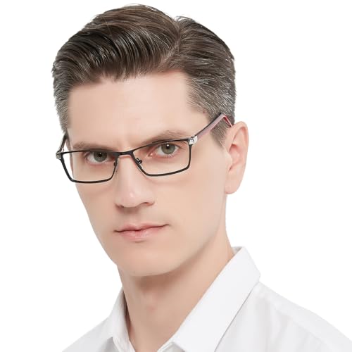 Image of OCCI CHIARI Blue Light Glasses for Men Women Non Prescription Glasses Metal Eyewear Full Rim Optical Frame