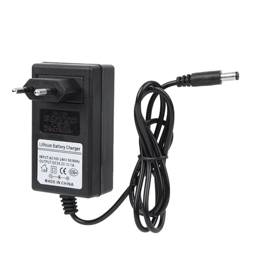 Tatiy Chargeur pour Pistolet de Massage 25.2V DC, Adaptateur d'alimentation pour Pistolet Fascia avec Protection Contre la surtension/Courant, contrôle de température, Chargeur pour Masseur(UE 25.2V)