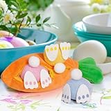 Design créatif : cette peluche carotte décorative de Pâques cache trois petits lapins qui sortent avec leurs jolies fesses. Il regorge d'idées créatives et est la décoration de Pâques parfaite. Il apporte une joie infinie et est un merveilleux cadeau.