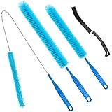 Dryer Vent Cleaner Kit，Refrigerator Coil Cleaning Brush，Includes Dryer Vent Brush, lint Brush for Dryer, Drain Cleaning Brush, and Appliance Brush Set for All Your Home Cleaning Needs