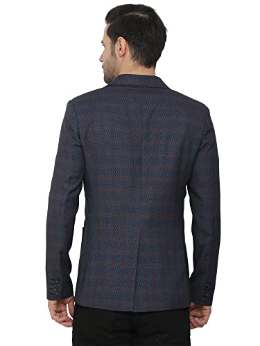 Image of Checkered Single Breasted Casual Men Blazer