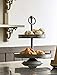 Decorative Metal 2-Tier Tray in Zinc Finish