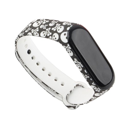 HEMOBLLO Fashion Replacement Silicone Wriststrap for Miband 3 Xiaomi 3 Smart Bracelet...