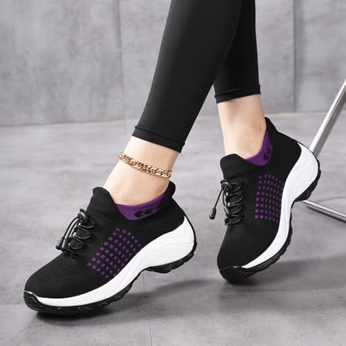 Comfort Wear Orthowear Shoes for Women, Orthopedic Shoes for Women Breathable Comfortable Plantar Fasciitis Ortho Sneakers Running Walking Non Slip Stretch Cushion Comfortwear Shoe2