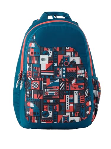 Image of Wildcraft Wiki 1 30L Laptop Backpack for Men & Women | Fits 15.6 inch Laptop | Padded Shoulder Straps, Multi Compartments, Anti-Theft Zippers | School & College Bag | Music Pattern Multi