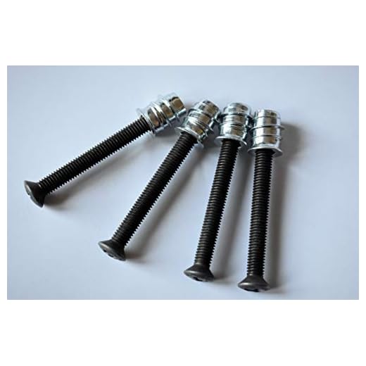 Tuercas para guitarra de bolt-On en el cuello para guitarras, tele y bajos (M5-40 mm, Relic)