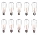 Goothy ST40 Edison Style Bulbs Replacement Screw Base Light Bulbs(Pack of 10)