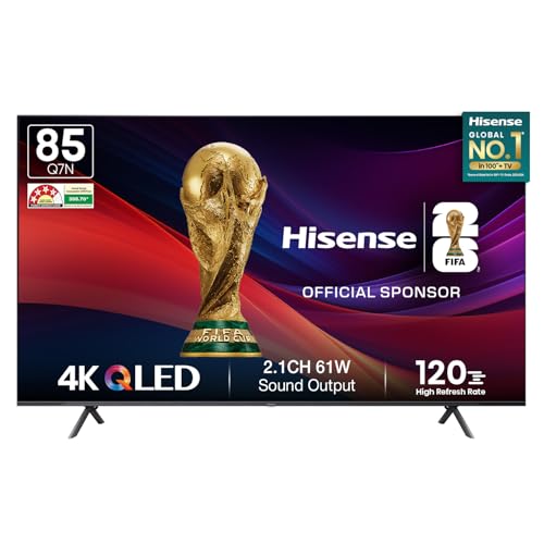 Image of Hisense 215 cm (85 inches) Q7N Series 4K Ultra HD Smart QLED TV 85Q7N (Dark Grey)