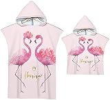 Material de cambio de túnica: toalla de playa con capucha de microfibra amigable para la piel, confort suave, absorción de agua de dryrobe y secado rápido. Cambio de túnica Tamaño: tamaño adulto 75x110cm, tamaño de niño 75x65cm (W x H).