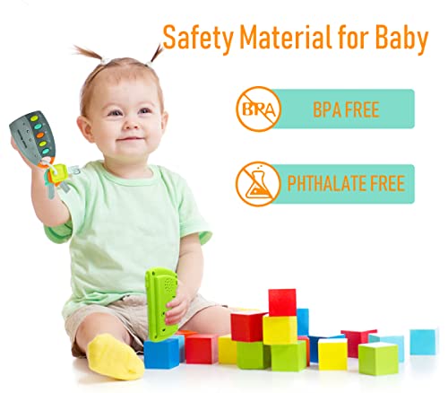 Ella Dream Musical Pretend Play Toys Set With Lights And Sounds, Smart Remote Car Key Toy For Toddlers 1-3 And Babies, Baby Phone Toys For Boys And Girls #TOP4