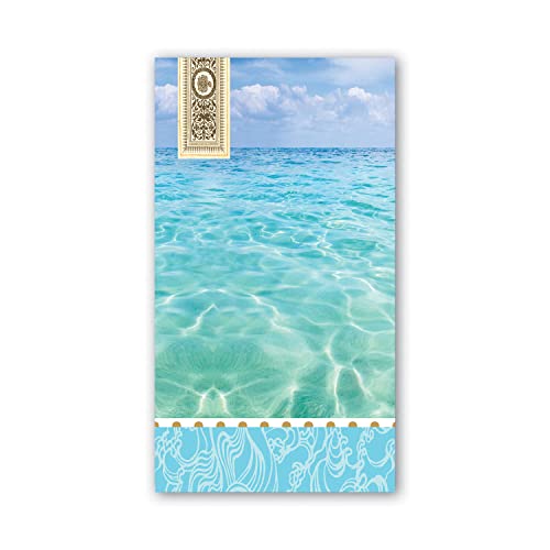 Michel Design Works Soft Triple-ply Paper Hostess Napkins, Beach Themed, Perfect for Everday Use and Display, 15 Count