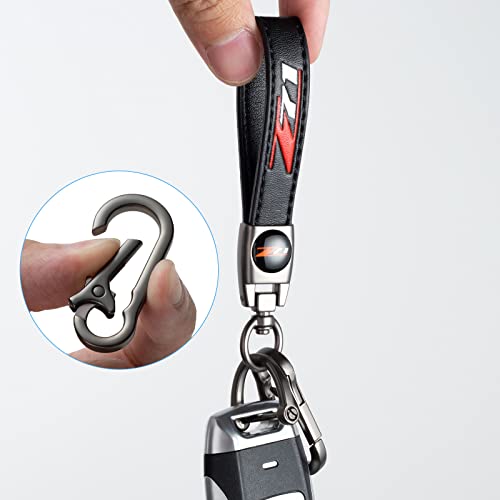 Venjsen Genuine Leather Key Chain Suit For Z71 Chevy Colorado Silverado Keychain Keyring, Universal #TOP2