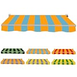 Anpassbarer Ersatz für Terrassentür-Markise, Polyester-Stoffabdeckung für Hof, Terrasse, Balkon, Sonnenschutzlösung (B 250 x 210 cm)