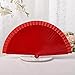 Ventagli Pieghevole In Legno Da 2 Pezzi Per Donna,Ventagli Pieghevole Vintage Spagnolo Ventaglio Pieghevole Portatile Da 9 Pollici Per Matrimonio,Balli,Feste,Spettacoli,Rosso