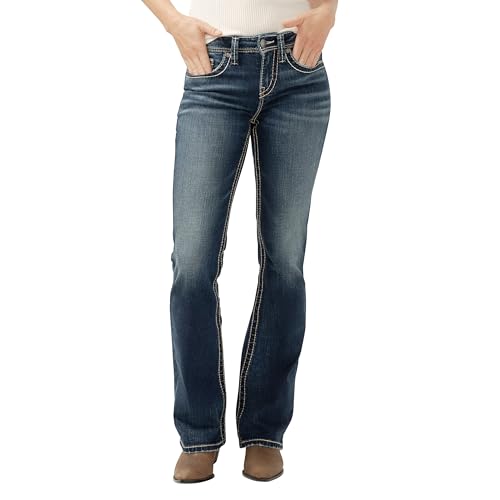 Silver Jeans Co. Suki Mid Rise Curvy Fit Bootcut Jeans