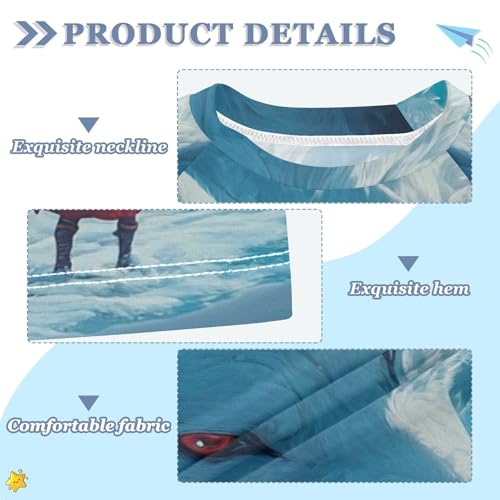 Kids Swimsuit Red White Wolf Snow Sunscreen T-Shirts Swimwear Sets UPF 50+3