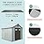 Domi 8x12FT Resin Outdoor Storage Shed with Lockable Door, Waterproof Outside Sheds with Windows & Vents, Heavy-Duty Plastic Tool Storage Shed for Patio Furniture, Lawn Mower, Bike