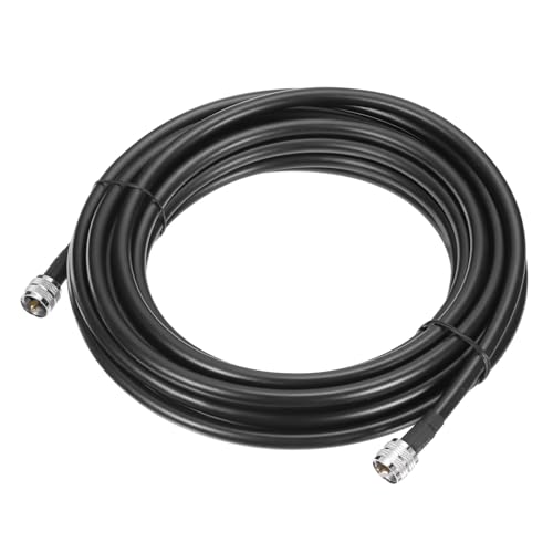uxcell UHF Male PL-259 to UHF Male PL-259 Low Loss RG213 Coax Jumper Cable 4.6m/15.1ft