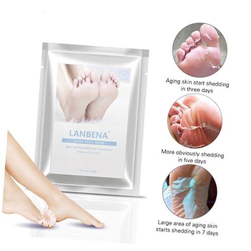 minkissy 2 Pçs Remover A Morta De Pé Pé Peeling Calos Máscara De Cuidados Com Os Pés De Casca De Pé