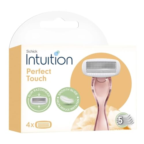 Schick Intuition Perfect Touch Razor Blade Refills, 5 Blade System, 16 Cartridges Total, 4 Pack image 4