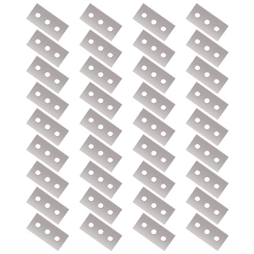 36 Stück Doppelseitige Schaberklingen, Ersatzklingen/Klingen für Ceranfeldschaber Kochfeldschaber Reinigungsschaber, Universell Passend für Glasschaber und Ceranfeldschaber Schaber Ersatzklingen