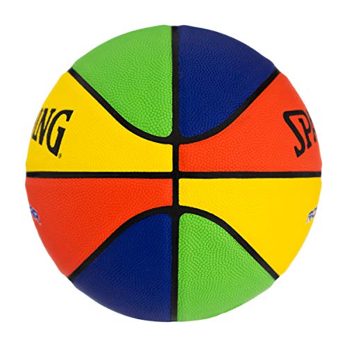 Spalding Rookie Gear Youth Multi Color Indoor-Outdoor Basketball 27.5"