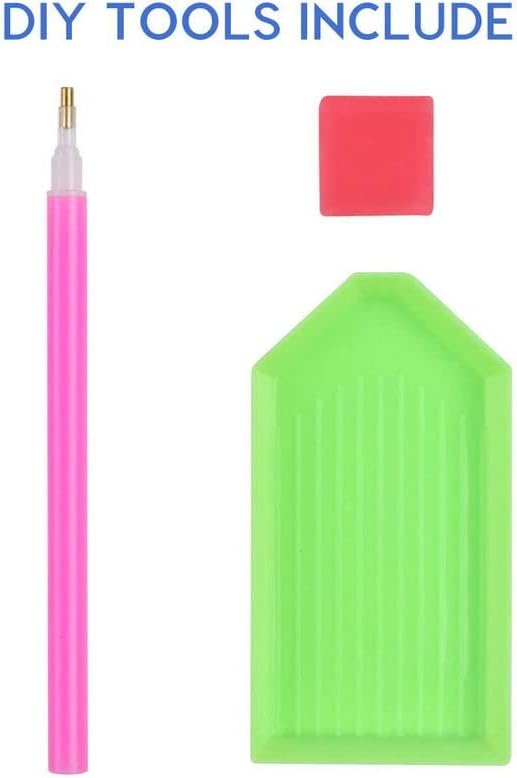 Miniatura 6 de SLIYIYoo Kits de pintura de diamantes para adultos y niños, bricolaje 5D, puntos de taladro completo, tía, tecas, tienda de antigüedades, arte de