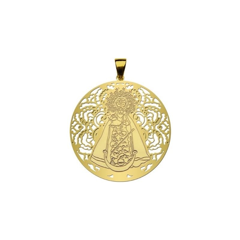 Médaille Vierge de Gador Argent de Ley hypoallergénique contre l'oxydation de la peau