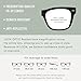 LOOK OPTIC Cosmo Reader - Stylish Unisex Ultra-lightweight Reading Glasses with Scratch-Resistant, Prescription-Quality Lenses (Full Magnification - Not Progressives) 2.00, Black