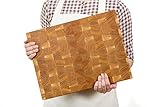 MTM WOOD alta calidad de producto. El peso de la tabla sirve como la base estable, no se desliza ni se mueve al utilizarla. Ideal para cortar todo tipo de productos: Carne, Verduras, Queso, Pan, Pescado y se puede servir como tabla para carne a la barbacoa o tabla para salmón.