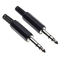 PERFECT REPLACEMENT - 6.35mm male plug jack apply to most speakers, PA horns, CB, amateur radios, scanners, voltage trigger applications like morse key, cooling fans, power amp, and other devices. EXCELLENT CONSTRUCTION - The alloy metallic pin of 6....