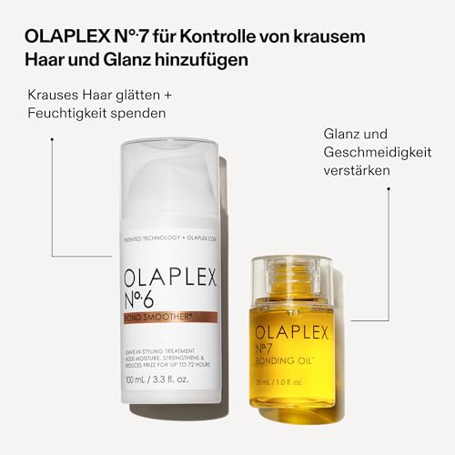 Olaplex No 6 Bond Smoother, Leave-in-Styling-Haarcreme-Behandlung, Glättet, Pflegt Und Stärkt, Frizz-Kontrolle Für Bis Zu 72 Stunden, Für Alle Haartypen, 100ml
