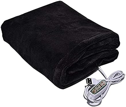 Faderr Electric Blanket, Thermostat Electric Blanket USB Heating Blanket, Soft Plush Heating Pads Heated Shawl, Heated Throw Blanket Shawl Wrap for Car Office Home