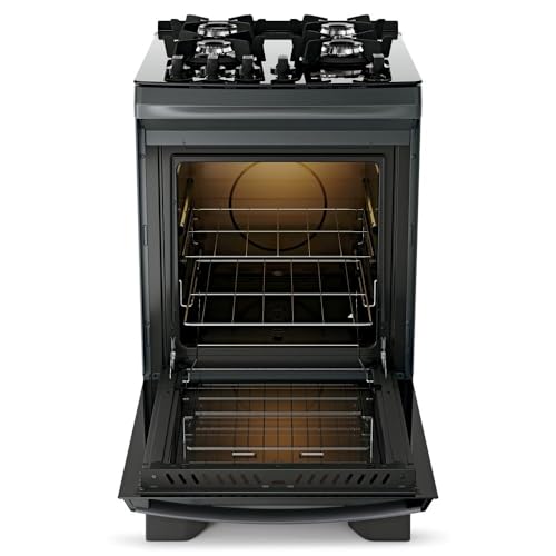 Fogão Supreme Timer Glass 4Q Titanium