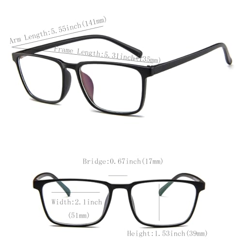 Image of oriopxic Nearsighted Glasses For Men Women -1.50 Lightweight Distance Glasses