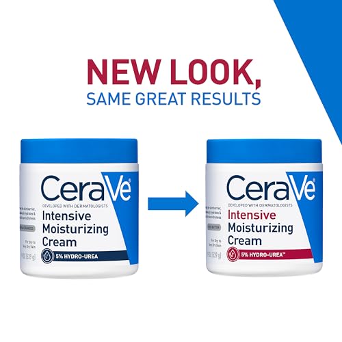 Image of CeraVe Intensive Moisturizing Cream,Body Moisturizer With Shea Butter,72H Hydration + Skin Barrier Repair,Fragrance-Free Body Lotion For Extremely Dry Skin,19oz,(Pack of 2)