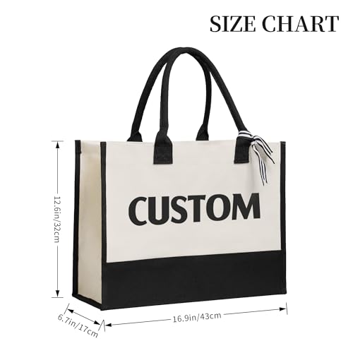 Bolsa Tote de Lona Personalizada para Mujer miniatura 7