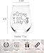 C M Crazy Cat Lady with Paw Prints Stemless Wine Glass - Cat Lover Themed Gift for Women - 17 oz