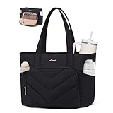 LOVEVOOK Shopper Tasche Handtasche Damen Groß, leicht Puffer Arbeitstasche Tote Bag, 17,3 Zoll Laptoptasche Lehrertasche, Aktentasche Handbags Women für Uni Business Schule Büro