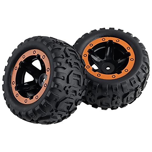 GDOOL M16055 Left & Right Wheel Tire Set Complete for 16889 16890 16890A 16889A RC Cars Accessories Spare Parts(2 PCS)
