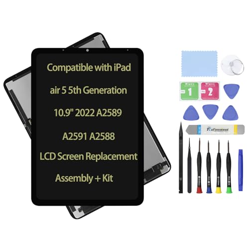 Écran LCD pour iPad Air 5 dalle de remplacement premium avec vitre tactile assemblée 10,9 pouces