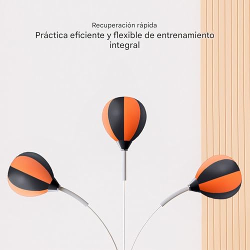 Juego De Boxeo Ajustable De Altura 127-150cm | Saco De Boxeo De Pie Con Base De Muelle Rebotador Estable | Equipo De Boxeos Para Kickboxing, Entrenamiento De Velocidad, Principiantes Y Adultos - imagen 9