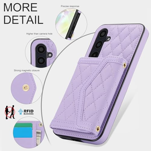 Coque Samsung Galaxy A55 5G avec protège-écran verre trempé et blocage RFID