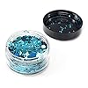 Arteza Chunky Glitter, Set of 2 Colors, 5 g Jars, Holographic Glitter in Mermaid Rain and Electra Tones, Art Supplies for DIY Craft Projects #4