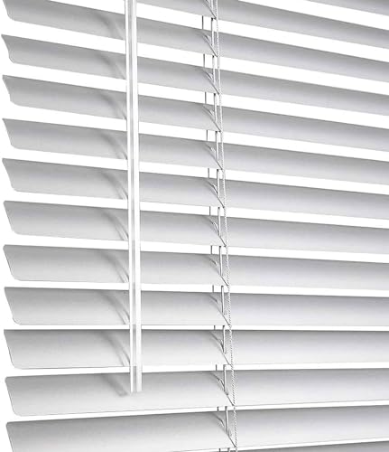 Jalousien aus Aluminium, Sonnensegel, Wandbefestigung, Jalousie höhenverstellbar und neigbare Lamellen zum Schutz vor Licht und Wärme, Breite x Höhe (60 x 80 cm)