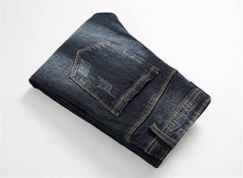 Jeans rasgados ajustados para hombre DGHM-JLMY miniatura 2