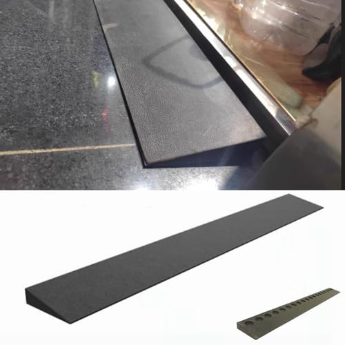 DAQXYH Rampa De Umbral De Goma Sólida 3cm Alto, Rampa De Entrada Antideslizante para Silla De Ruedas, Rampas De Acera Portátiles para Interiores Y Exteriores(98 * 10 * 2.5cm(39 * 3.9 * 1in))