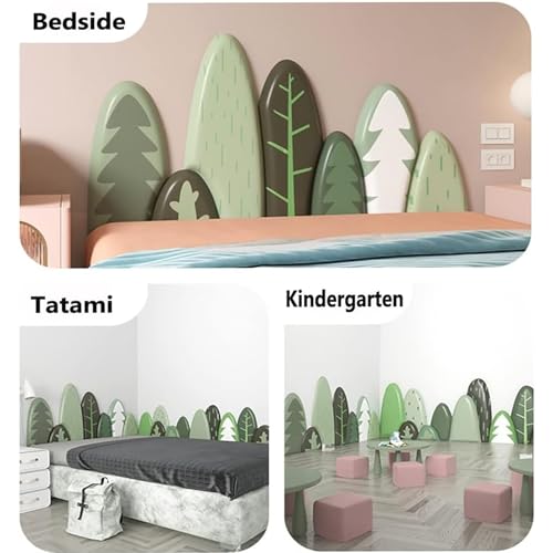 Paneles de pared tapizados de espuma con relieve tridimensional elegante 8