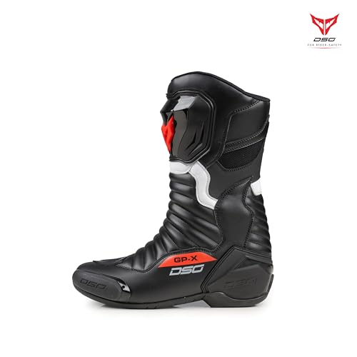 Image of DSG Gp-x Riding Boot-Black Red-(Size-10)